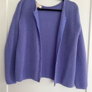 Sezane Lavender Gaspard Cardigan